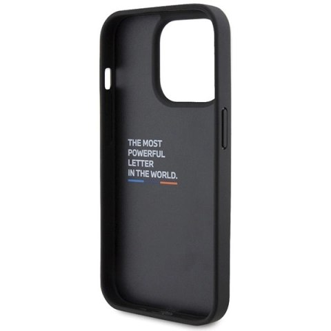 Etui BMW Leather Carbon na iPhone 15 Pro - czarne