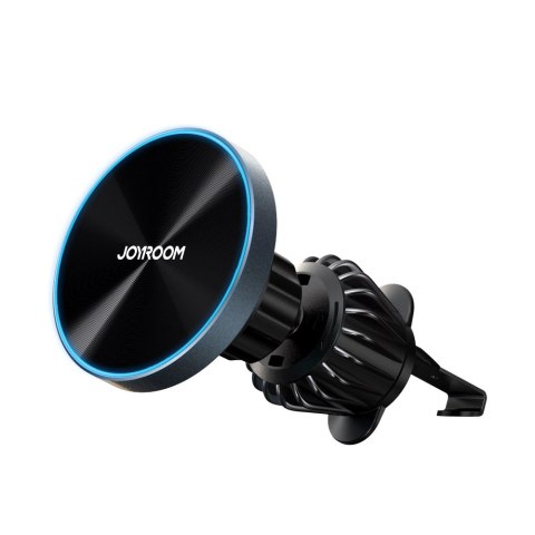 Joyroom magnetyczny uchwyt samochodowy bezprzewodowa ładowarka 15W na kratkę wentylacyjną nawiew czarna (JR-ZS240 Pro)