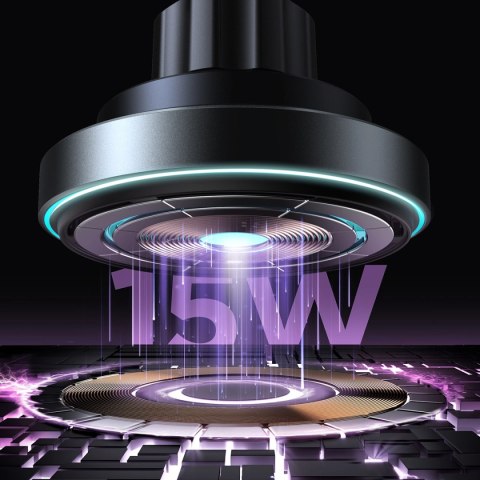 Joyroom magnetyczny uchwyt samochodowy bezprzewodowa ładowarka 15W na kratkę wentylacyjną nawiew czarna (JR-ZS240 Pro)
