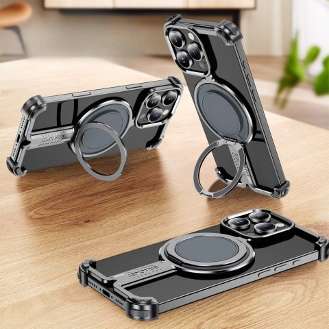 Futerał TITANIUM Bracket do IPHONE 16 PRO MAX srebrny Futerał TITANIUM Bracket do IPHONE 16 PRO MAX srebrny