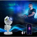 Projektor gwiazd astronauta z głośnikiem bluetooth X2501 biały Projektor gwiazd astronauta z głośnikiem bluetooth X2501 biały