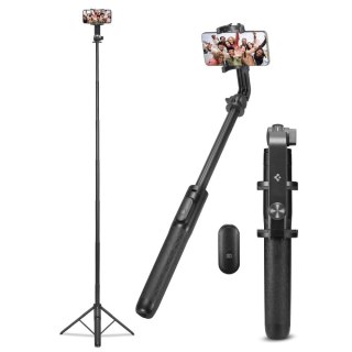 Selfie stick Bluetooth Spigen S560W z tripodem - czarny