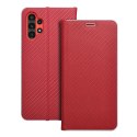 Kabura LUNA Book Carbon do SAMSUNG A13 4G czerwony