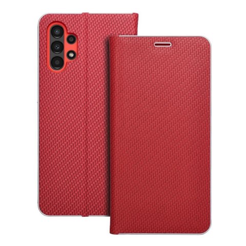 Kabura LUNA Book Carbon do SAMSUNG A13 4G czerwony