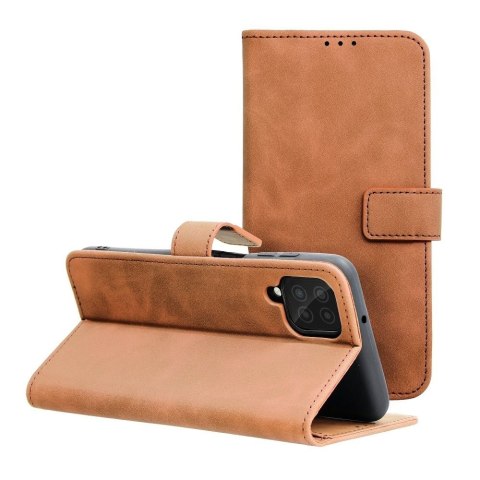 Kabura TENDER Book do SAMSUNG A12 / M12 brązowy