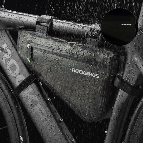 Torba Rockbros AS-017 rowerowa na ramę 5 l - ciemnozielona