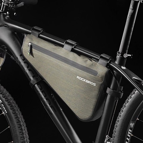 Torba Rockbros AS-017 rowerowa na ramę 5 l - ciemnozielona