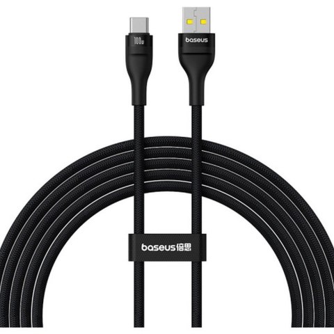BASEUS kabel USB A do Typ C PD QC 5A 100W Flash P10311804111-01 2 m czarny