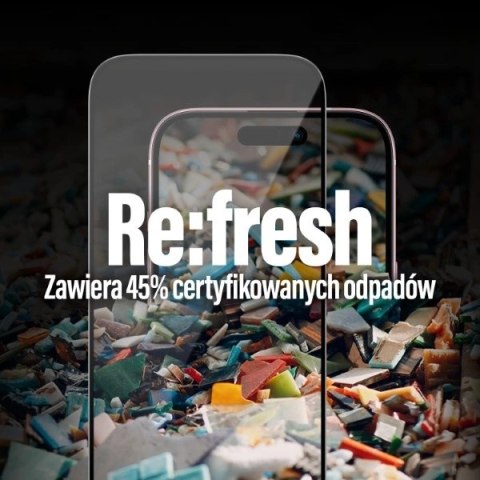 Szkło PanzerGlass Re:fresh Glass na iPhone 15 z pozycjonerem