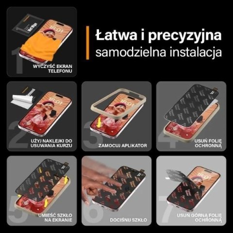 Szkło PanzerGlass Re:fresh Glass na iPhone 15 z pozycjonerem