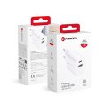 Ładowarka sieciowa do telefonu Forcell F-Energy USB C + USB A QC4.0 PD 3A 35W TFK-TC-35WPD biała Ładowarka sieciowa do telefonu Forcell F-Energy USB C + USB A QC4.0 PD 3A 35W TFK-TC-35WPD biała