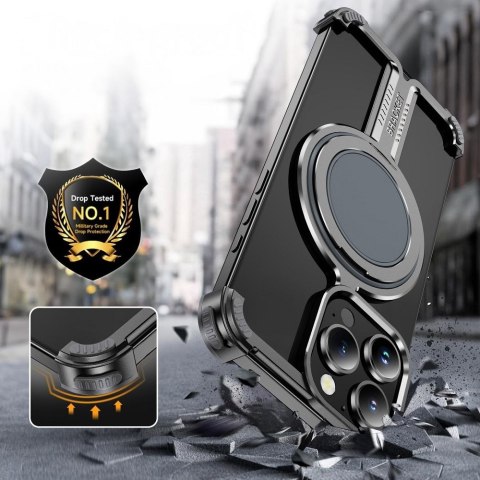 Futerał TITANIUM Bracket do IPHONE 15 PRO MAX czarny Futerał TITANIUM Bracket do IPHONE 15 PRO MAX czarny