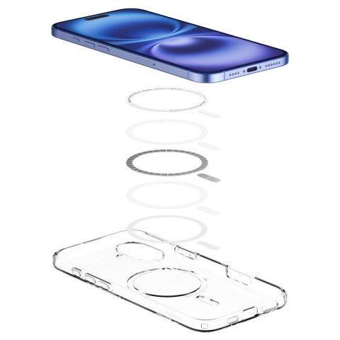 Etui Spigen Liquid Crystal Mag z MagSafe na iPhone 16 Plus - przezroczyste