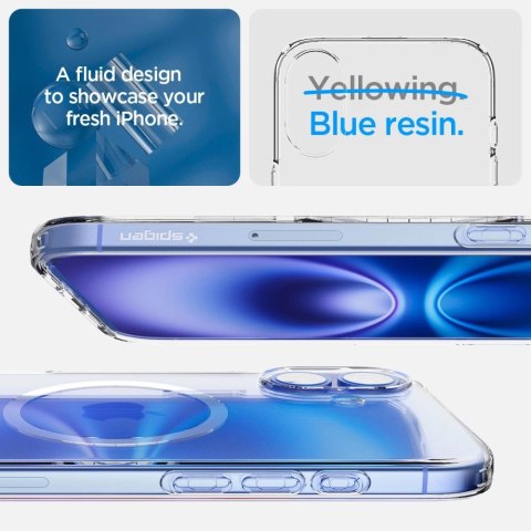 Etui Spigen Liquid Crystal Mag z MagSafe na iPhone 16 Plus - przezroczyste