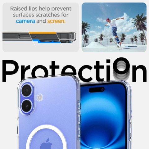 Etui Spigen Liquid Crystal Mag z MagSafe na iPhone 16 Plus - przezroczyste