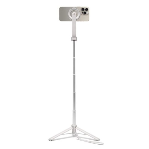 Selfie stick Spigen S571W MagSafe Bluetooth z tripodem - beżowy
