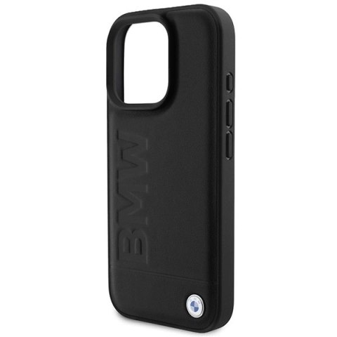 Etui BMW Leather Hot Stamp na iPhone 16 Pro Max - czarne