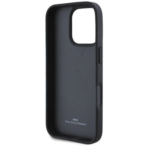 Etui BMW Leather Hot Stamp na iPhone 16 Pro - czarne