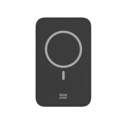 Powerbank zgodny z MagSafe Blue Star 5000 mAh 2A 5W W0553 czarny Powerbank zgodny z MagSafe Blue Star 5000 mAh 2A 5W W0553 czarny