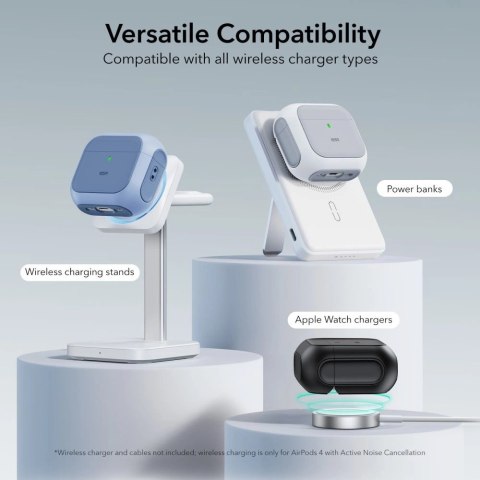 Etui ESR Orbit Halolock MagSafe na Apple AirPods 4 - niebieskie
