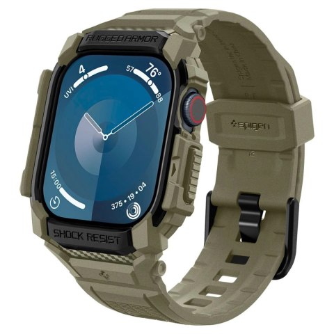 Pasek Spigen Rugged Armor "Pro" na Apple Watch 10 (46 MM) - zielony Pasek Spigen Rugged Armor "Pro" na Apple Watch 10 (46 MM) - zielony