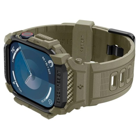 Pasek Spigen Rugged Armor "Pro" na Apple Watch 10 (46 MM) - zielony Pasek Spigen Rugged Armor "Pro" na Apple Watch 10 (46 MM) - zielony