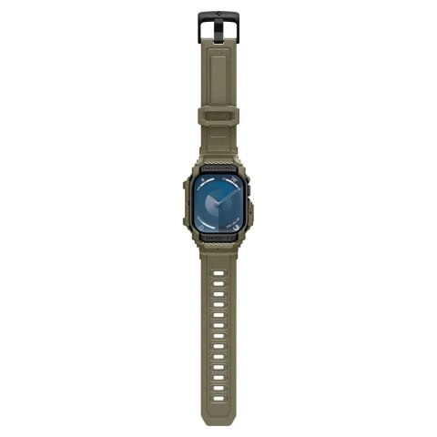 Pasek Spigen Rugged Armor "Pro" na Apple Watch 10 (46 MM) - zielony Pasek Spigen Rugged Armor "Pro" na Apple Watch 10 (46 MM) - zielony