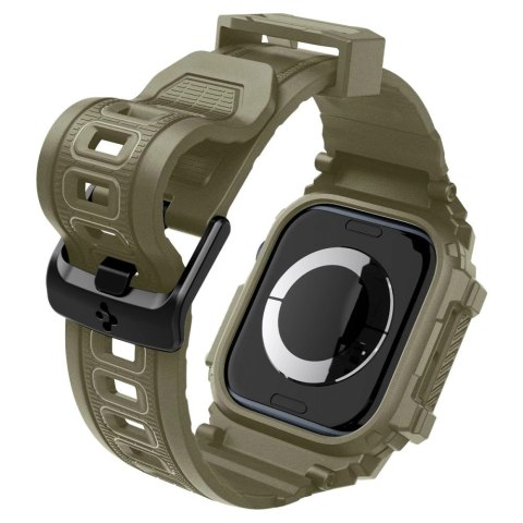 Pasek Spigen Rugged Armor "Pro" na Apple Watch 10 (46 MM) - zielony Pasek Spigen Rugged Armor "Pro" na Apple Watch 10 (46 MM) - zielony