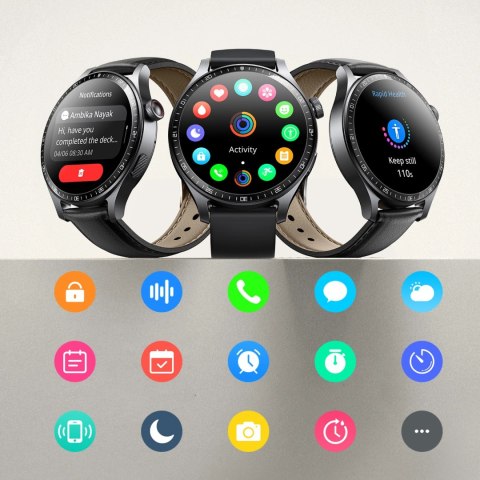 Smartwatch Joyroom Classic Series JR-FC2 Pro z funkcją odbierania połączeń - ciemnoszary