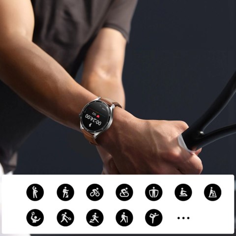 Smartwatch Joyroom Classic Series JR-FC2 Pro z funkcją odbierania połączeń - srebrny