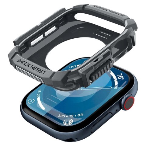 Etui Spigen Rugged Armor na Apple Watch 10 46 mm - szare