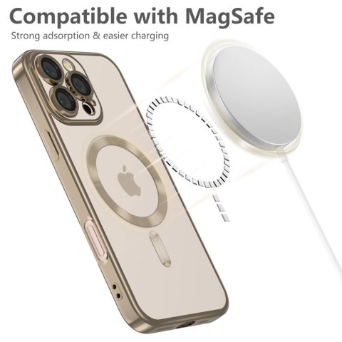 Etui Tech-Protect MagFlex MagSafe na iPhone 16 Pro Max - złote