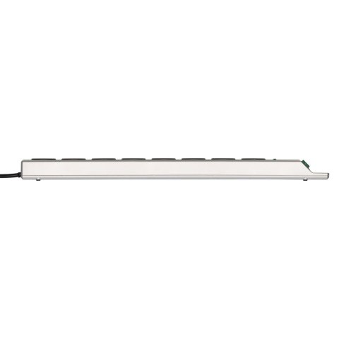 Listwa antyprzepięciowa Brennenstuhl Super-Solid 8 gniazd 2,5m 13.500A - srebrna
