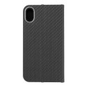 Kabura LUNA Book Carbon do IPHONE XR czarny Kabura LUNA Book Carbon do IPHONE XR czarny