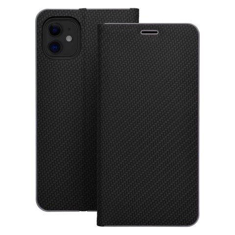 Kabura LUNA Book Carbon do IPHONE XR czarny Kabura LUNA Book Carbon do IPHONE XR czarny