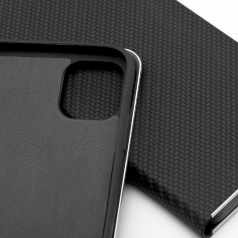 Kabura LUNA Book Carbon do IPHONE XR czarny Kabura LUNA Book Carbon do IPHONE XR czarny