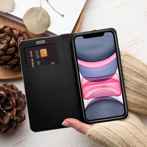 Kabura LUNA Book Carbon do IPHONE XR czarny Kabura LUNA Book Carbon do IPHONE XR czarny