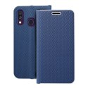 Kabura LUNA Book Carbon do SAMSUNG A40 niebieski