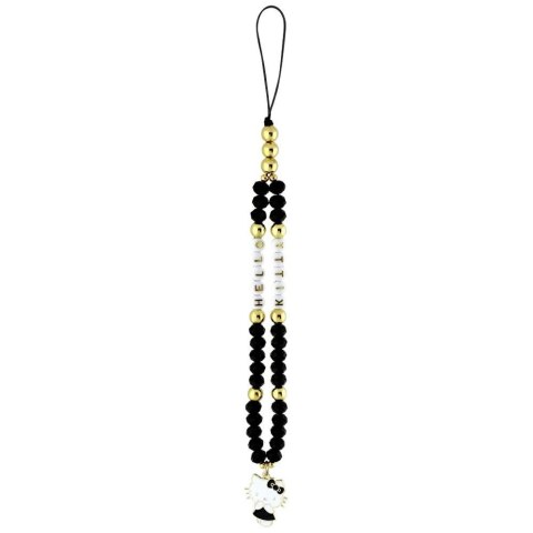 Zawieszka na telefon Hello Kitty Pearls and Beads Kitty Charm - czarna