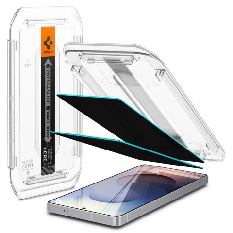 Szkło prywatyzujące Spigen Glas.TR "Ez Fit" Privacy 2-pack na Samsung Galaxy S25 Ultra