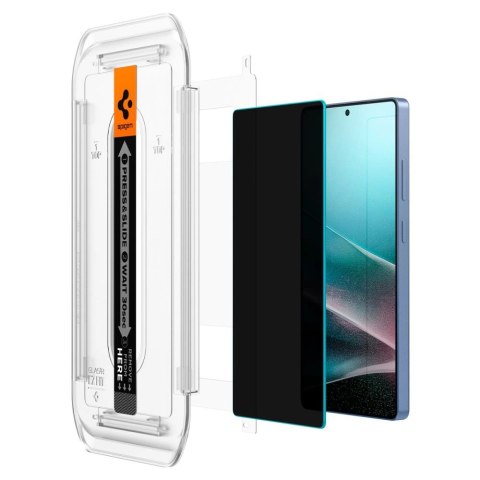 Szkło prywatyzujące Spigen Glas.TR "Ez Fit" Privacy 2-pack na Samsung Galaxy S25 Ultra
