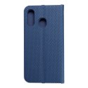 Kabura LUNA Book Carbon do SAMSUNG A40 niebieski
