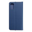 Kabura LUNA Book Carbon do SAMSUNG A41 niebieski Kabura LUNA Book Carbon do SAMSUNG A41 niebieski