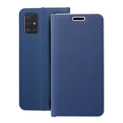 Kabura LUNA Book Carbon do SAMSUNG A71 niebieski Kabura LUNA Book Carbon do SAMSUNG A71 niebieski
