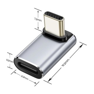 Adapter kątowy Tech-Protect Ultraboost AA02 USB-C - szary