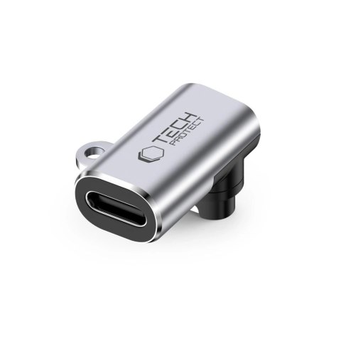 Adapter kątowy Tech-Protect Ultraboost USB-C do zegarka Garmin - szary