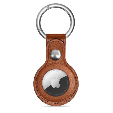 Etui Tech-Protect NaturalFit na Apple AirTag 1 / 2 - brązowy
