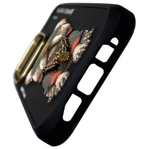 Etui Nimmy Glasses Cool Dog na iPhone 16 Pro - czarne