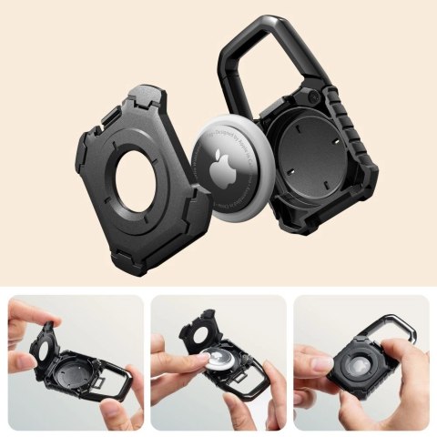 Etui Tech-Protect Kevlar na Apple AirTag 1 / 2 - czarny