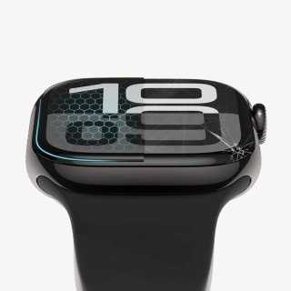 Szkło hybrydowe Tech-Protect Glass Flex+ 2-pack na Apple Watch 10 42 mm - czarne